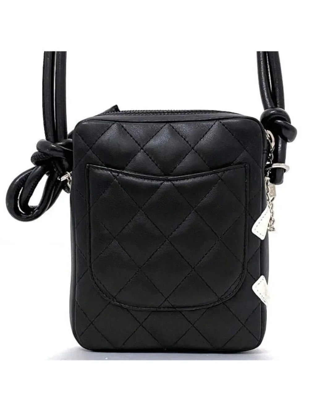 Chanel Mini Shoulder Bag Black White Cambon - Picture 4 of 10